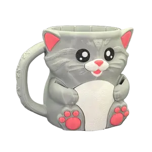 Cuddles - The Ice Cream Pint Holding Kitty Cat - Pint Pals by LeHa Design - Ice Cream Pint Holder Paw Tail