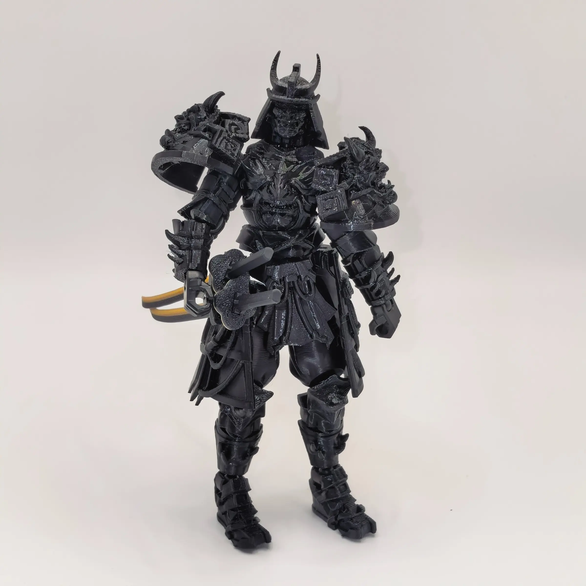 Samurai Mech Model, Jointed Action Figure, Articulating Figurine, Collectible Figurine, Figurine, Ready to Assemble, Home & Office Decor, Rpg Accessories, Art Desktop Decoration, Perfect Gift