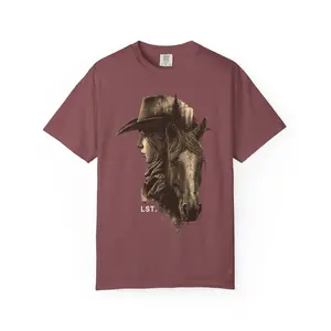 Heart Line Collection Woman Unisex Garment-Dyed T-shirt, Mystical Graphic Tee, Spiritual Gift, Meditation Apparel, Boho Top
