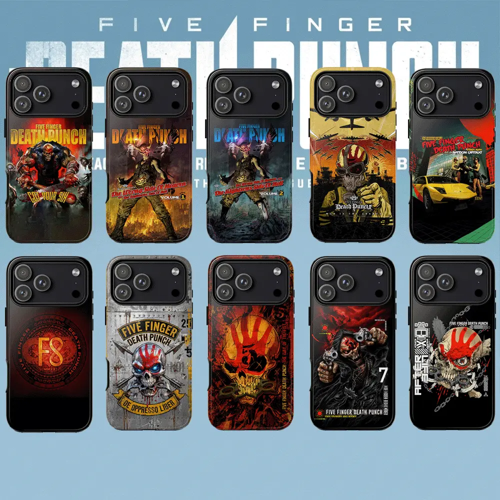 Heavy Metal Skull Tribute Phone Case Industrial Gothic Artwork