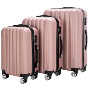Rose gold luggage all 3 pcs