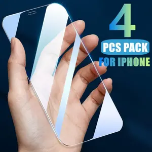 4 Pack of Tempered Glass Screen Protectors For iPhone 17/1 7Air/17 Pro/17 Pro Max iPhone - Ultimate Protection with Crystal Clear Clarity - Scratch Resistant and Bubble-Free Installation