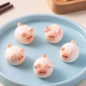Exclusive Order Bonus Free Gift | Kawaii Tiny Round Animal Figurine Mini Home Desk Decoration - A