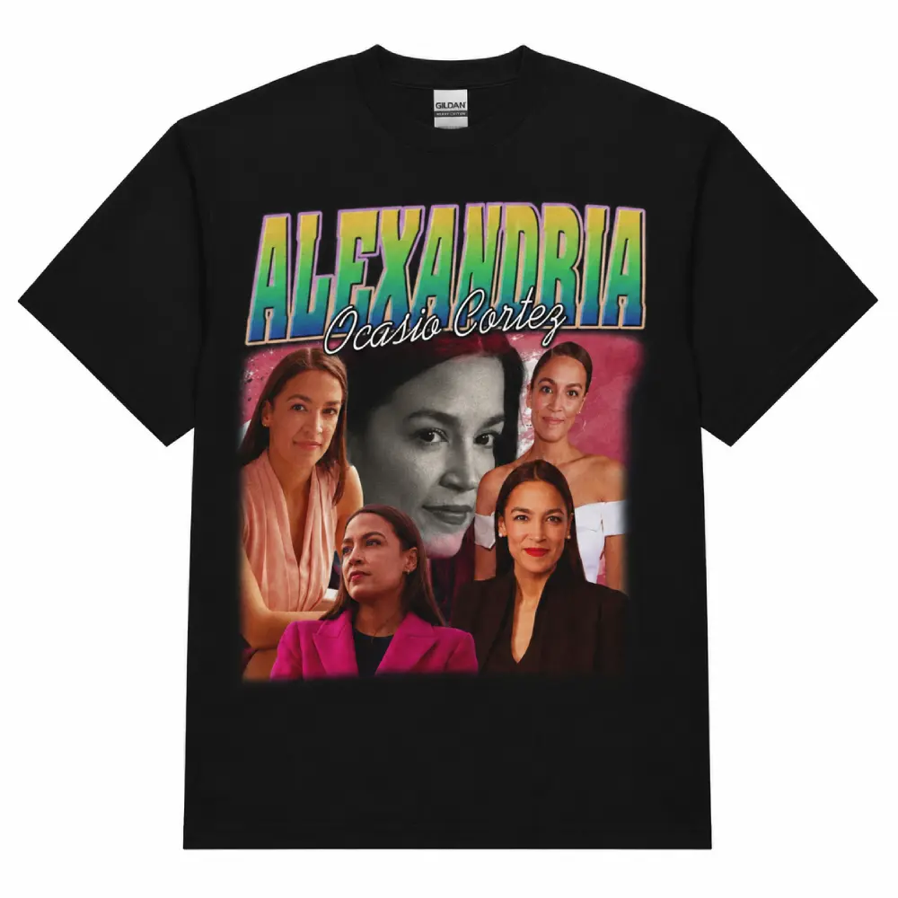 Women's Alexandria Ocasio (AOC) Vintage 90s Streetwear Unisex T-Shirt, Stylish Fit Top
