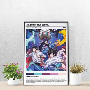 The God of High School Poster, Jin Mori Anime Wall Art, Manhwa Manga Decor, Aesthetic Room Poster, Gift For Fans