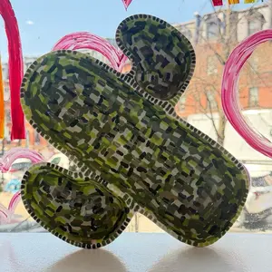 Cactus Chip and Dip Ceramic Bowl