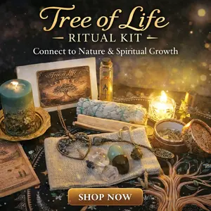 Tree of Life Ritual Kit with Candle for Nature & Spiritual Growth Connect to Your Inner Self