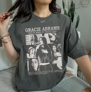 Gracie Abrams This Is What It Feels Like Album Shirt, Sweatshirt, Gracie Abrams This Is What It Feels Like Album Shirt, Short Sleeve Shirt Gift For Family 240624CL-23