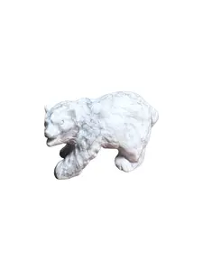 Carved Howlite Bear