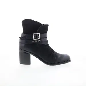 Miz Mooz Jaycee Womens Black Leather Zipper Ankle & Booties Boots
