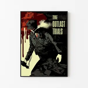 [New Gaming Decor - Sale Up To 40%] [Unframe] The Outlast Trials Game Poster, Survival Horror Co-Op Wall Art, Intense Asylum Artwork, Gamer Room Decor, Horror Game Fan Gift