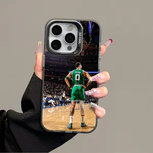 Tatum iPhone 17 Promax Phone Case Anti Drop Case Suitable For IPhone 16 15 14 13 12 11 Xs Plus Samsung S25 S24 S23 S22 Ultra FE Acrylic Protective Shockproof Rugged Case Basketball