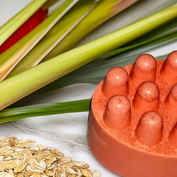 Strawberry Goat Milk & Oatmeal Soap Bar - Antioxidant Rich, Hydrating, Exfoliating