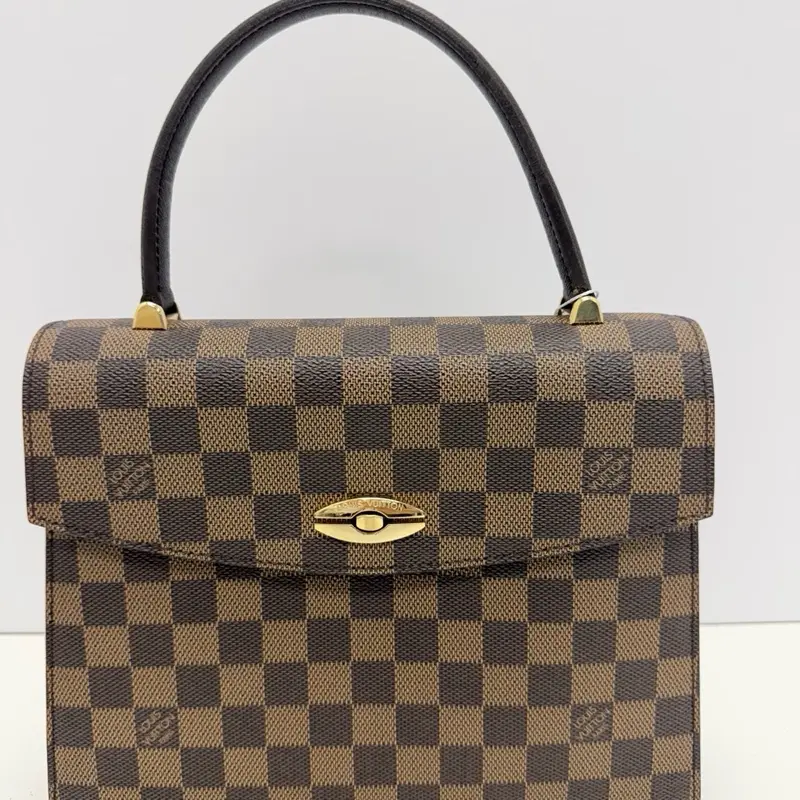 Pre-owned Louis Vuitton Canvas Top handle Pre loved Gucci Marmont Backpack Vanity