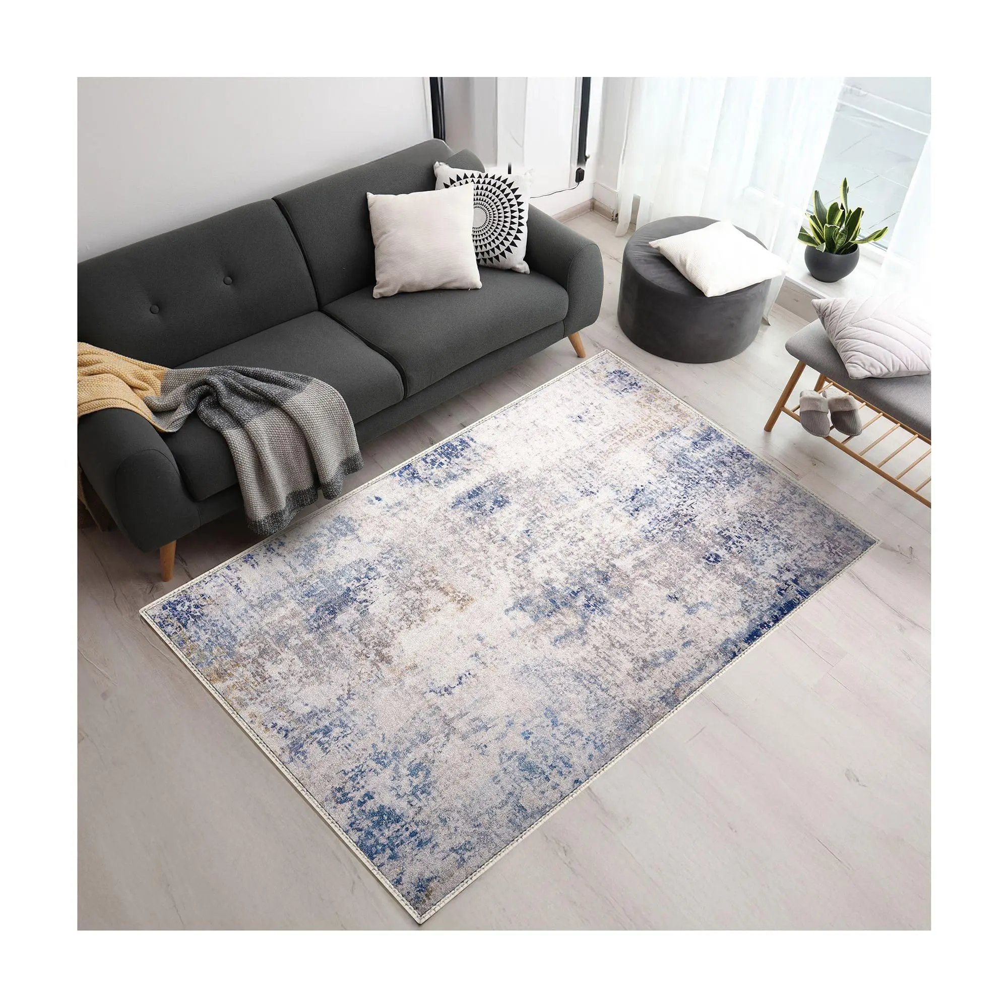Sorbus 5x7 Area Rug, Machine Washable, Non-Slip, Vintage Rug