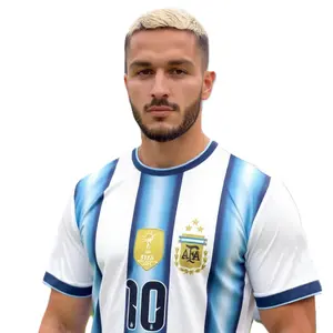 2026  argentina Men's and Women's Soccer Jersey, Comfortable and Breathable