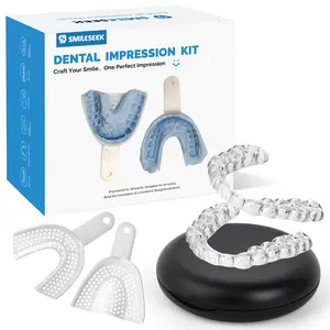 Custom Fit Mouth Guard for Teeth Grinding at Night - Upper & Lower BPA-Free Precision-Fit for  Adults - Thickened Design Safe Soft Comfortable Reusable Design  with Carrying Case - Stop Teeth Clenching & Jaw Pain