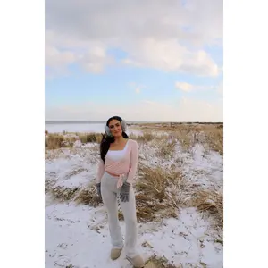 Soft Knit Foldover Flare Pants