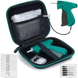 Clothing Tagging Gun Kit with Case, Standard Retail Price Tag Attacher Gun Set with 6 Needles, 1000pcs 2" Fasteners for Store Warehouse Consignment Yard Sale, Not Mini Stitch Gun