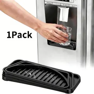 Refrigerator Drip Catcher, Refrigerator Drip Tray For Water Tray,Fridge Water Dispenser Drip Tray Prevents Water Splashes,Non-slip Silicone Dispenser Drip Collector for Ge Samsung