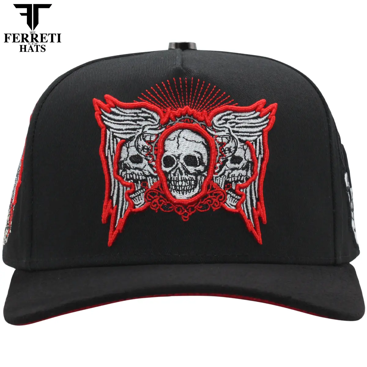 FERRETI HATS PREMIUM FT188 Skull and Rose