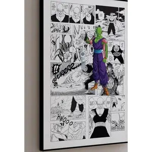 Manga Poster - Piccolo - Curated Manga Panels - Digital Print