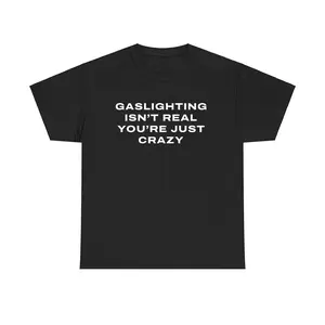 The Gaslight Tshirt – Vintage Style T-shirt, Trendy Graphic Tees for Men, Cool Streetwear Shirt, Funny Men Gifts, Retro-Inspired Men's Graphic Tees