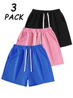 black + pink + sky blue.