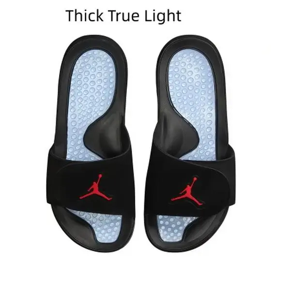 Unisex Athletic Slide Slippers with Adjustable Strap, Thick Cushioned Sole & Massage Footbed, Non Slip Waterproof Slip On Sandals for Gym, Shower, Beach, Indoor Relaxation and Daily Summer Outdoor Use