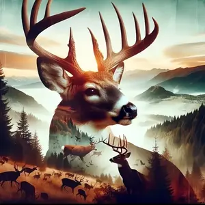 Elk Diamond Art Set 5D Deer Diamond Painting DIY Animal Diamond Art Round Full Diamond,Home Decoration Diamond Art Painting