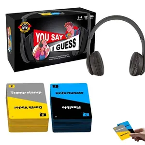 Adult Party Board Game, Tabletop Game, Lip Reading Challenge, Fun Family Card Game, Includes 100 Funny Phrases