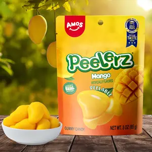 3oz Peelerz Peelable Gummy Candy: Banana, Mango, Lychee, Green Apple, Lemon, Pineapple & Grape