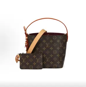 Pre-owned Louis Vuitton All In BB Monogram Coated Canvas Removable Zipper Pouch Shoulder Handbag Women's