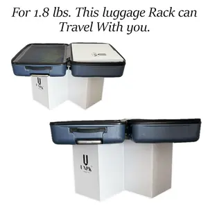 UNPK Luggage Rack Go - For just 1.8 lbs this travel buddy gets packed in your suitcase and travels everywhere with you.