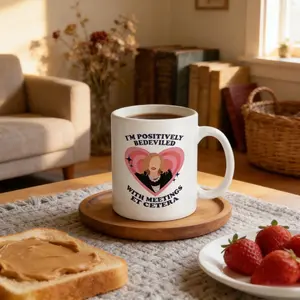 I'm Positively Bedeviled With Meetings Mug, Moira Rose Schitt's Creek Coffee Cup
