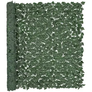 summervibes VEVOR Ivy Privacy Fence, 59x 98 in Artificial Green Wall Screen, Greenery Ivy Fence with Strengthened Joint, Faux Hedges Vine Leaf Decoration for Outdoor Garden, Yard, Balcony, Patio Decor