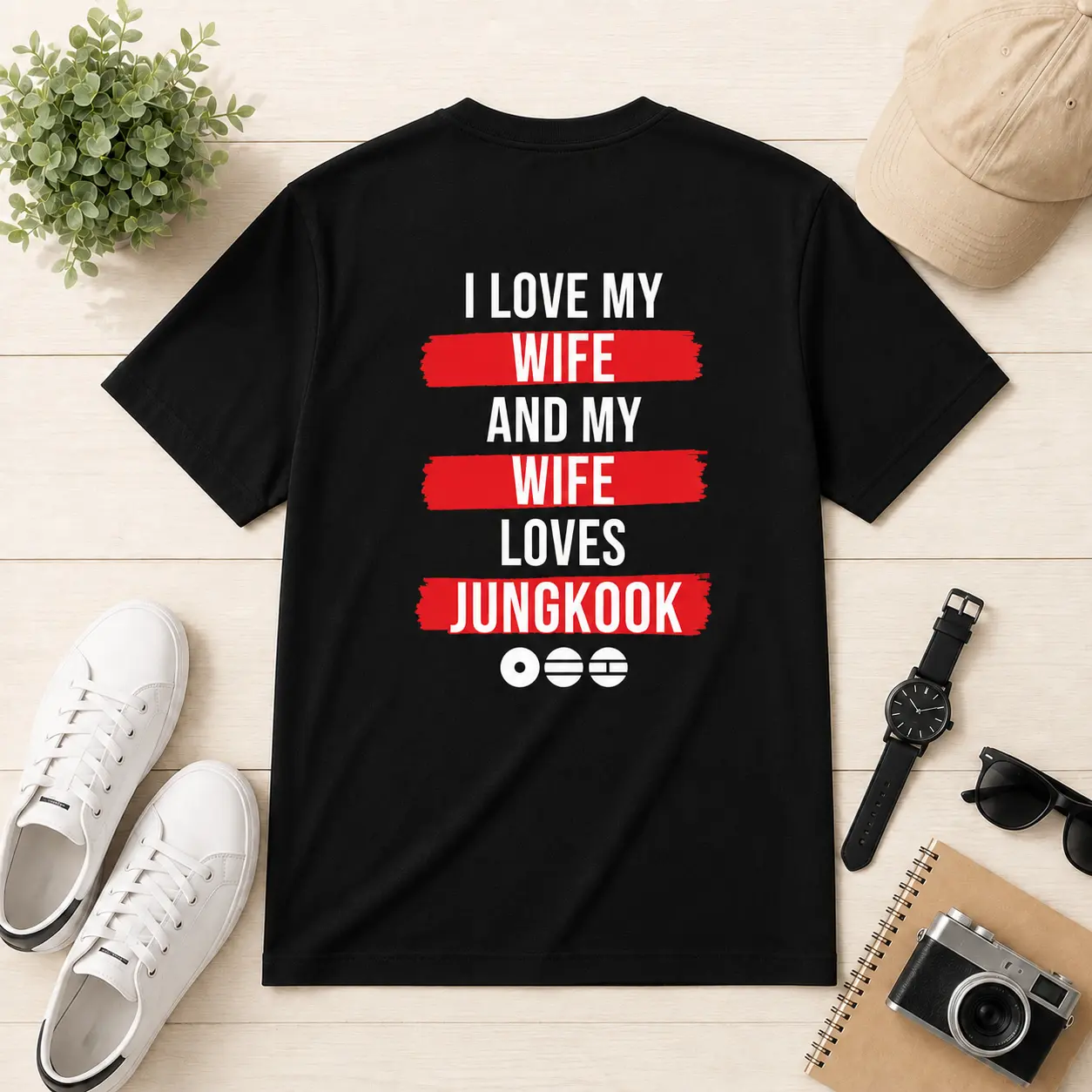 Funny K-Pop Fan Shirt, I Love My Wife and My Wife Loves Her Favorite Member Tee, Concert Outfit, Concert T-Shirt