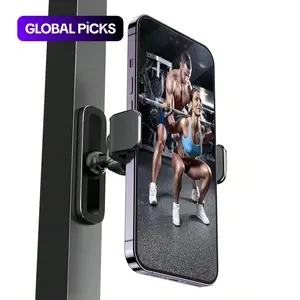 Magnetic phone holder for fitness, car phone holder, portable phone holder, Cell Phone Mount, lazy stand, outdoor photography support, suitable for gym, car, kitchen, and bathroom #GLOBAL PICKS