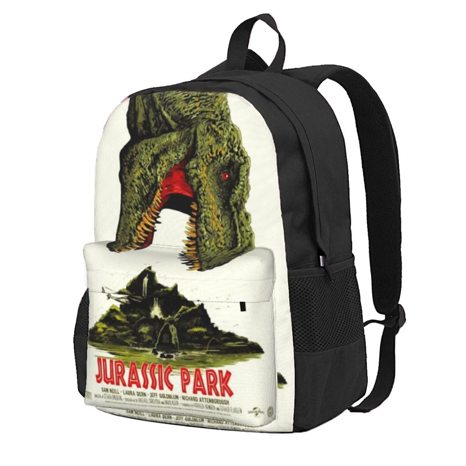 Jurassic park Back to School Backpack Jurrasicc park Cute Cartoon Print Bookbag for Little Girls Jurassic Lightweight Casual Daypack with Multiple Pockets for Kindergarten & Elementary