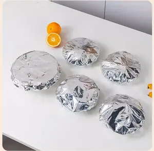 50pcs Aluminum Foil, Cling Film, and Thermal Insulation Wrap — Insulating Covers and Films for Household Dining Tables and Food Containers; Suitable for Thermal Insulation and Freshness Preservation of Food and Dishes in the Kitchen.