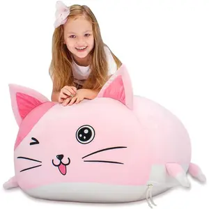 Cute  Bean Bag Chair for ,  Stuffed  Storage Beanbag Chairs for Girls Room Decor,  Size,  Super Soft Cover Only