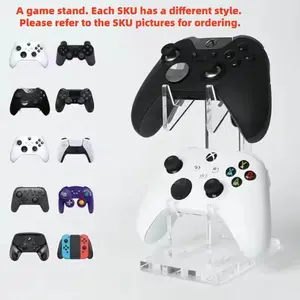 Transparent Acrylic Stand, Detachable Hanging Rack, Desktop Display Holder, Acrylic Display Risers, Compatible with Ps Color/ps4/ps5/switch Game Controller Base & Stand