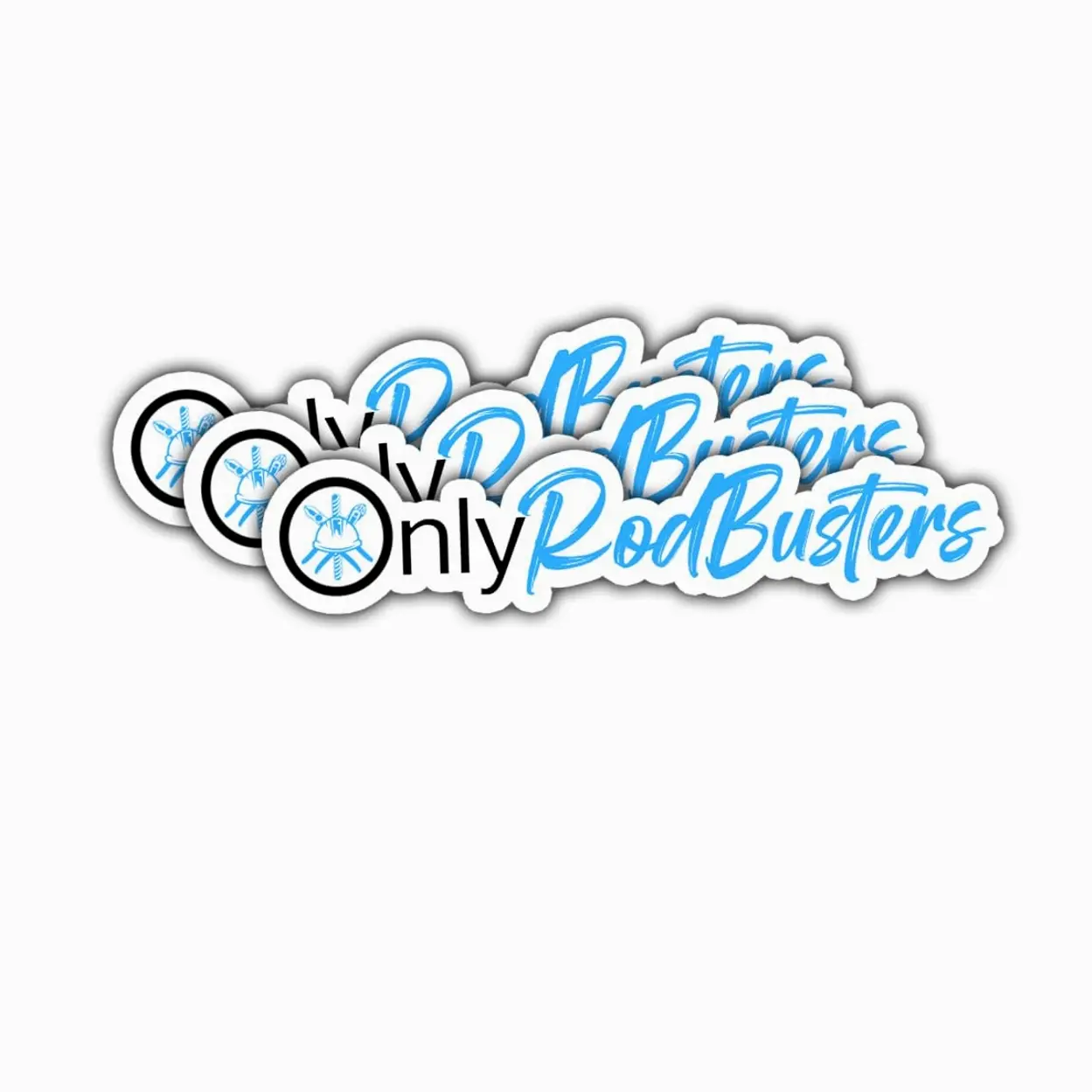 Only RodBusters Vinyl Sticker – Funny Concrete Worker Gift – Construction Crew Toolbox, Laptop, Car, Water Bottle Decal TFY