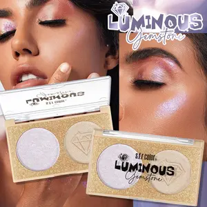 Dual Color Highlighter for Brightening, Enhance Your Look with Dual Tone Illumination, Perfect for Makeup Enthusiasts Seeking Radiant Skin