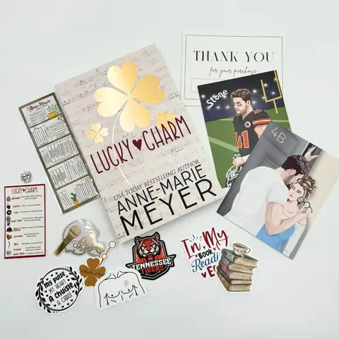 Lucky Charm English Paperback Book - Fake Relationship Story with Neighbor, Unrequited Love, Mine Tattoo to Remember Her By, Variations (Football Player/Singer Focus)