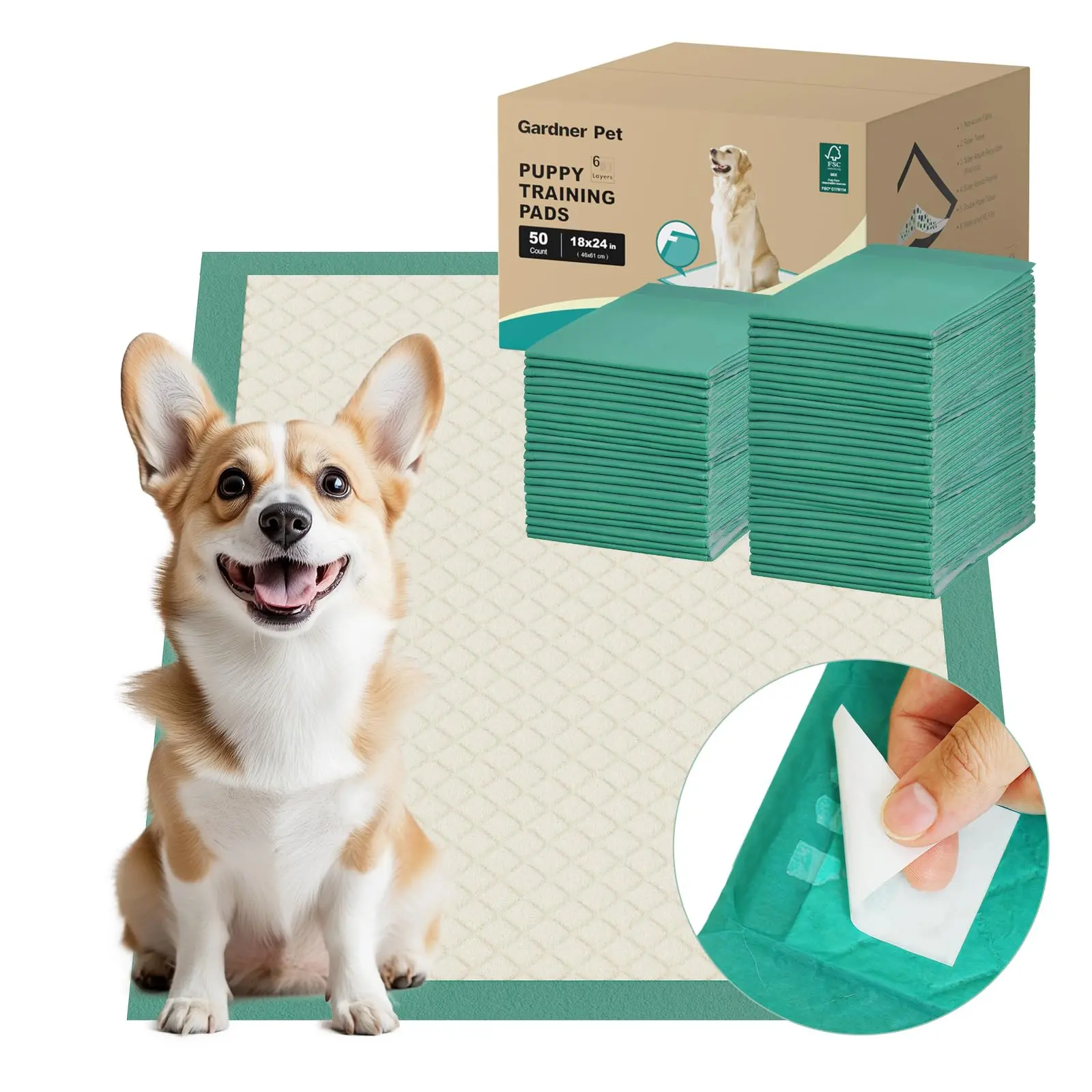 Dog Pee Pads with Adhesive