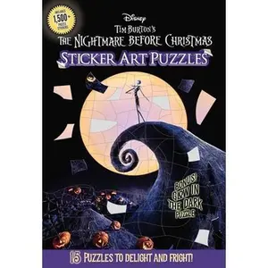 Disney Tim Burton's the Nightmare Before Christmas Sticker Art Puzzles -- Arie Kaplan, Paperback