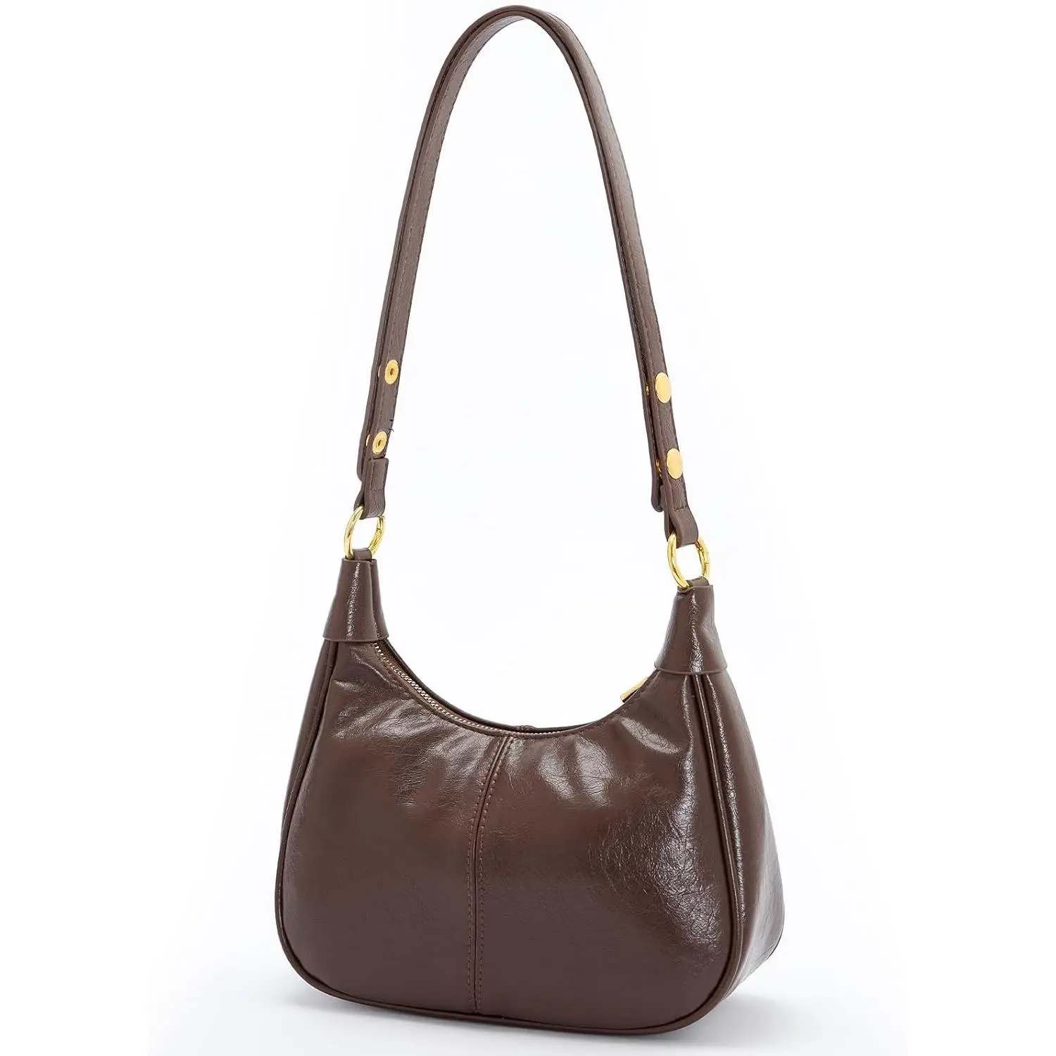 BIGWIG Women's Minimalist Hobo Shoulder Bag, Soft PU Leather Dumpling Purse, Convertible Crossbody Bag for Everyday Use, Purses, Crossbody Bags For Women