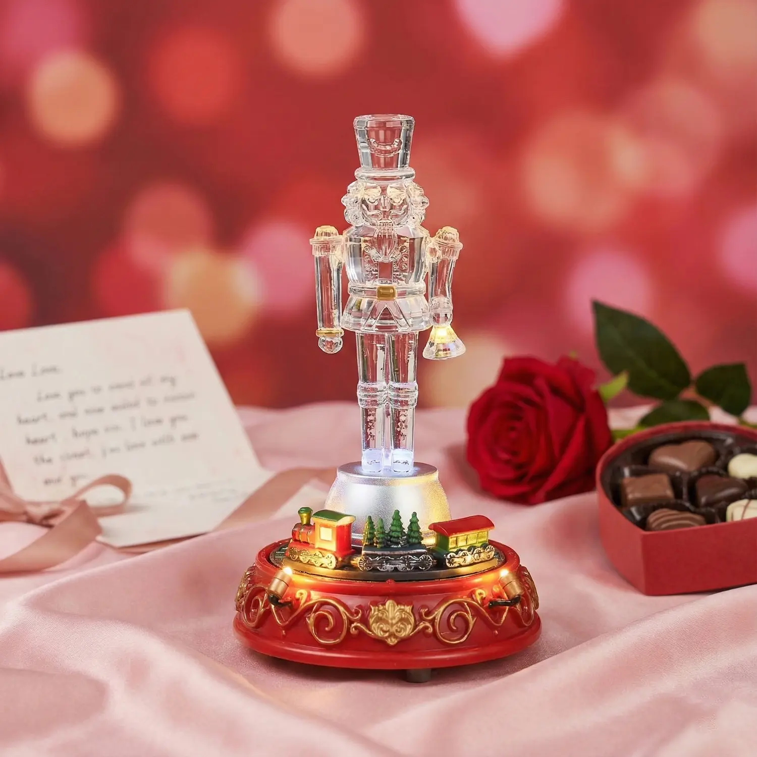 The Nutcracker Music Box  for bedroom decor, Weddings, Parties & Anniversaries, Perfect Gift for valentine gifts, Birthday, Mother’s Day & Thanksgiving valentine's gift for bf Decoration Girly