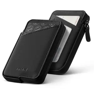 VULKIT Ultra-Slim Leather RFID Blocking Card Holder,Holds 10+ Cards - VW113